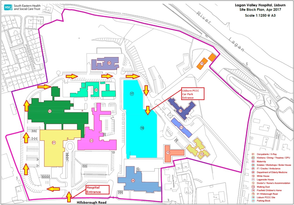 Parking at Lagan Valley Hospital - South Eastern Health & Social Care Trust