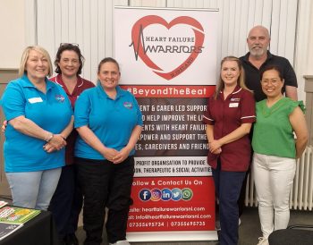 Amanda Herron ( Deputy Secretary, NIHFW), Andrea Corbett (Cardiac Nurse Specialist, South Eastern Trust), Nicole McKelvie (Chairperson, NIHFW), Grainne Toal (Heart Failure Specialist Nurse, South Eastern Trust), Andrew Streahon (Secretary, NIHFW) & Luna Cousins (Cardiac Rehab Co-ordinator, South Eastern Trust)