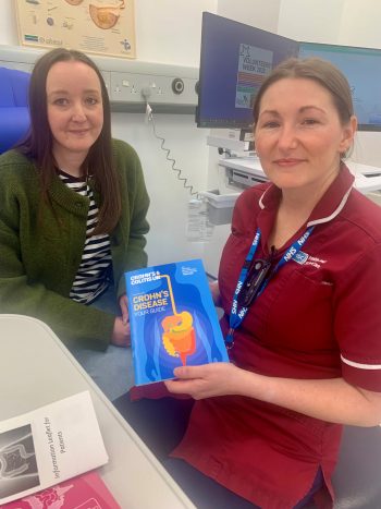 Lyndsay Barry And Lagan Valley Hospital’s Specialist Inflammatory Bowel Disease (IBD) Nurse, Dawn Kilpatrick