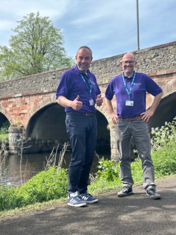 South Eastern Trust’s Digital Services Teams’ Stephen Powell And Philip Martin Take Part In The 10,000 Step Challenge