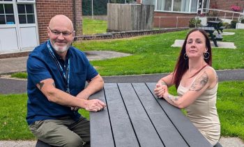 South Eastern Trust’s Addiction Team Peer Support Worker, Mark Sharkey Greenhalgh And Emma Lynch