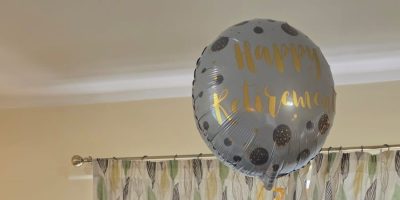 Columba Lowry (Support Worker) At His Retirement Presentation
