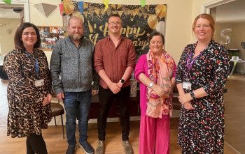 Fiona McVeigh (Senior Manager Mental Health), Robert Magee, Christopher Lowry (Manager, Slievegrane), Michelle McCann (Tenant) and Fiona Dagg (Asst. Director Community Mental Health Services)