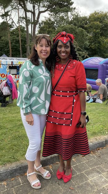 Roisin Coulter (South Eastern Trust Chief Executive) & Noto Lugayeni (South Eastern Trust Inclusion Community Officer)