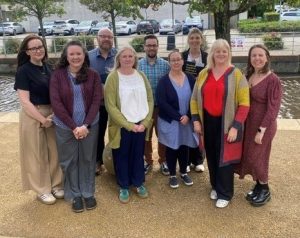 Specialist Social Work Award Holders Andrea McGlennon, Ann Newman, Ashley Gilford, Steven White, Megan Ormsby, Emma Edgar, Hannah Roach, Catherine McNiece And Ellen Neill