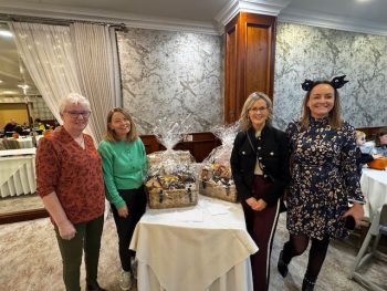 L-R Foster Carer, Bridie Bertenshaw, South Eastern Trust Head of Service for Fostering, Nuala Hanna, South Eastern Trust Assistant Director, Lakewood, Residential, Leaving Care Services Marie-Louise Sloan and Principal Social Worker Bridie Rainey
