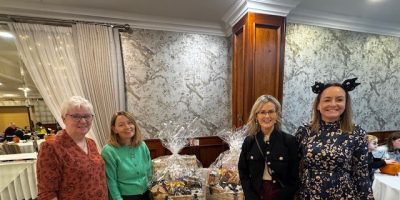 L-R Foster Carer, Bridie Bertenshaw, South Eastern Trust Head of Service for Fostering, Nuala Hanna, South Eastern Trust Assistant Director, Lakewood, Residential, Leaving Care Services Marie-Louise Sloan and Principal Social Worker Bridie Rainey