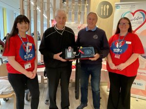 Holly Grant (Resuscitation Officer, South Eastern Trust), Bill Hedley, Gordon Buckley & Sarah Boyle (Resuscitation Services Assistant)