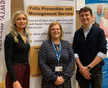Lisburn and Castlereagh Council, Home Safety Coordinator, Charlene Piggott, South Eastern Trust Community Health Development Practitioner Wendy McDowell, South Eastern Trust Community Falls Team Lead, Paul Leggett