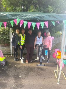 Staff From Northfield House During The Sponsored Spin Event