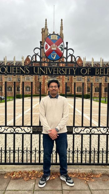 Umai outside Queen’s University Belfast