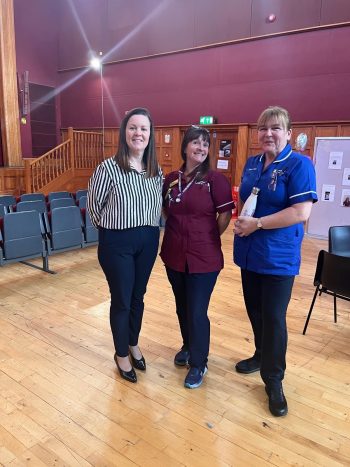 Lisa Dullaghan (Assistant Director of Nursing, Safe and Effective Care), Paula McIlwaine, (Learning Disability Acute Liaison Nurse) & Julie Ritchie (Community Learning Disability Nurse)