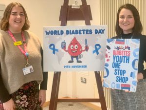 . Ulster Hospital’s Diabetes Young Adult Transition Co-ordinator Catherine Harvey and South Eastern Trust Diabetes Speciality Doctor Kathryn Robinson