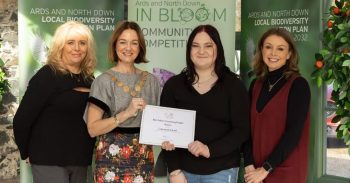 Staff From Lakewood School With Mayor Of Ards And North Down Council, Councillor Gillian McCollum