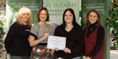 Staff From Lakewood School With Mayor Of Ards And North Down Council, Councillor Gillian McCollum
